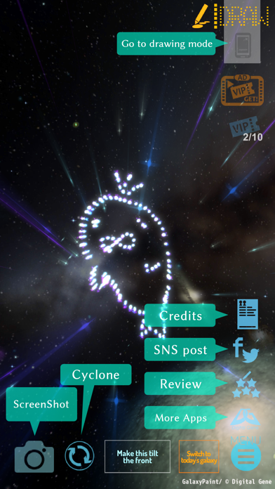 Galaxy Paint Screenshot