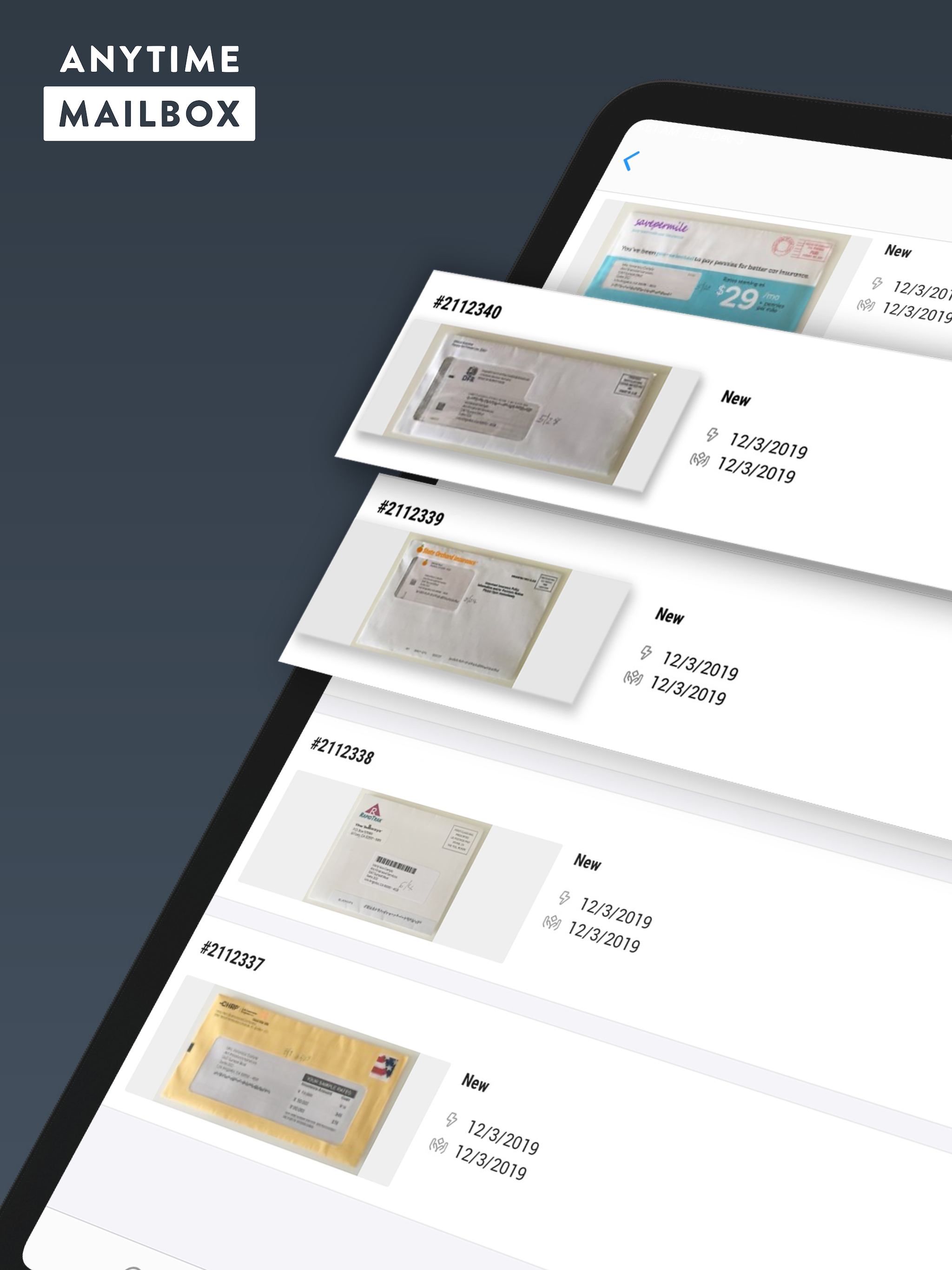 Anytime Mailbox Virtual Mail