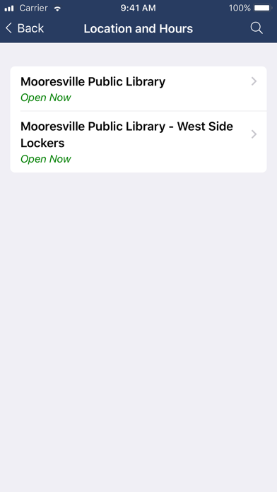 Mooresville Public Library(NC) Screenshot