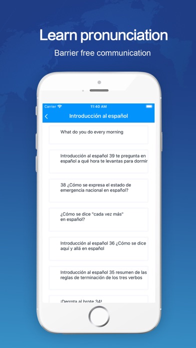 Learn Spanish-Learn Languages iPhone screenshot 4 - Navigation app