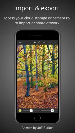 Capture d'écran de Brushes sur iPhone 10