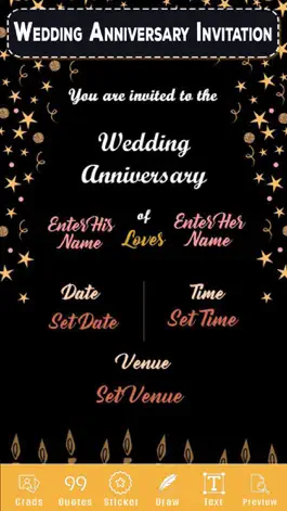 Game screenshot Wedding Anniversary Invitation mod apk