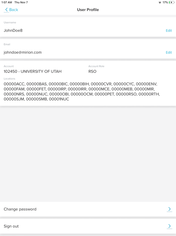 Instadose Companion Mobile App