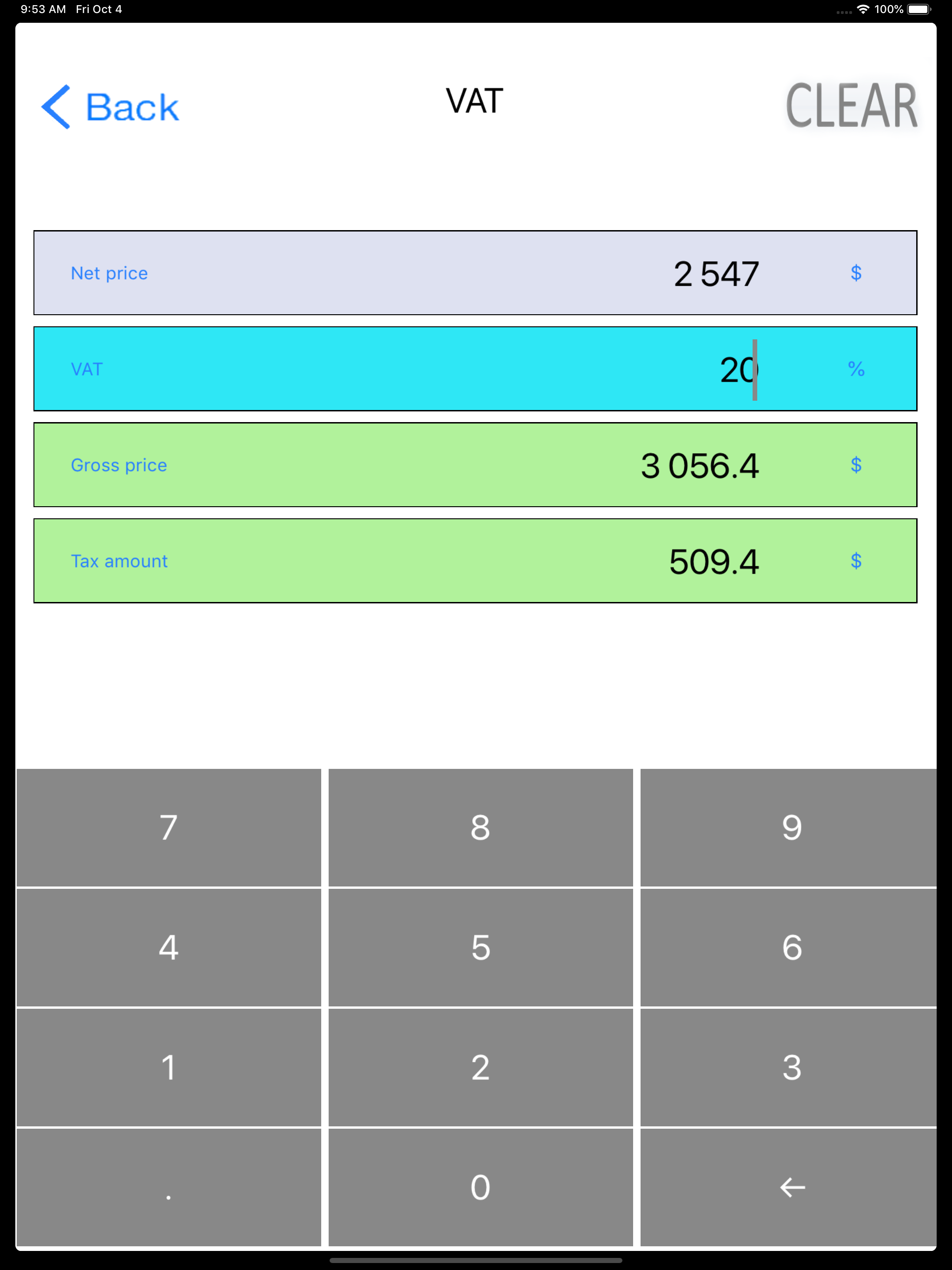 Simple percentage calculator screenshot 16