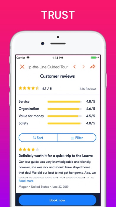 Paris Museums Visitor Guide Screenshot