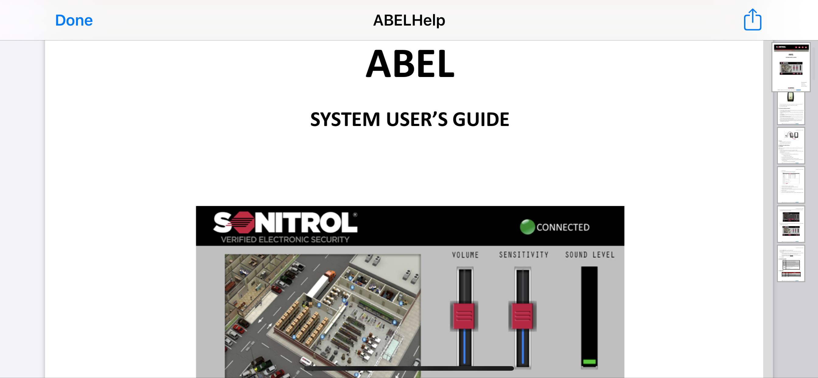 Sonitrol ABEL Sales Tool