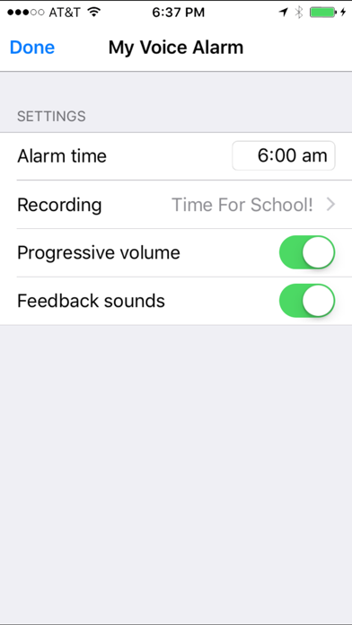 My Voice Alarm Screenshot