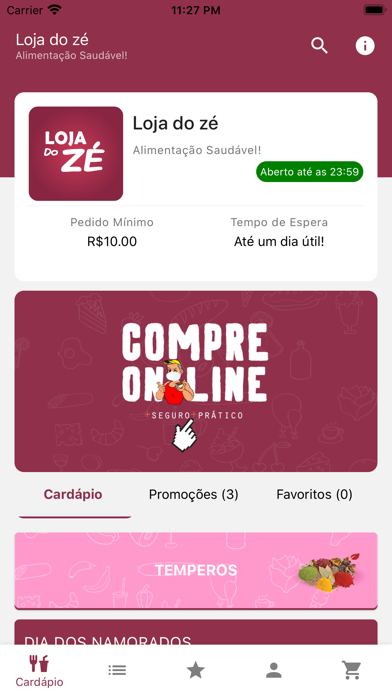 Screenshot #1 pour Loja do Zé - Delivery