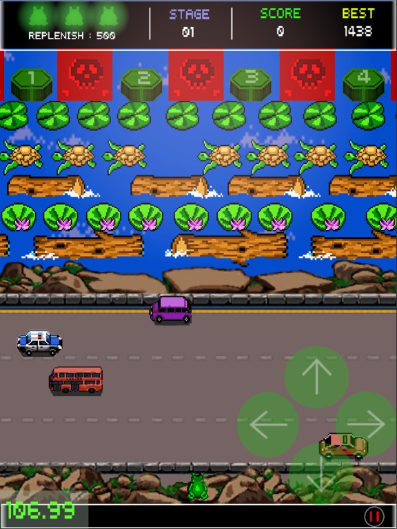 Screenshot #4 pour Frogger Retro Time