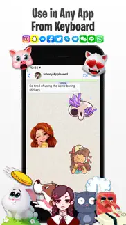 moji™ stickers pics text mood iphone screenshot 4