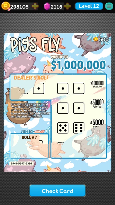 Scratch Cards Lottery Pro Screenshot