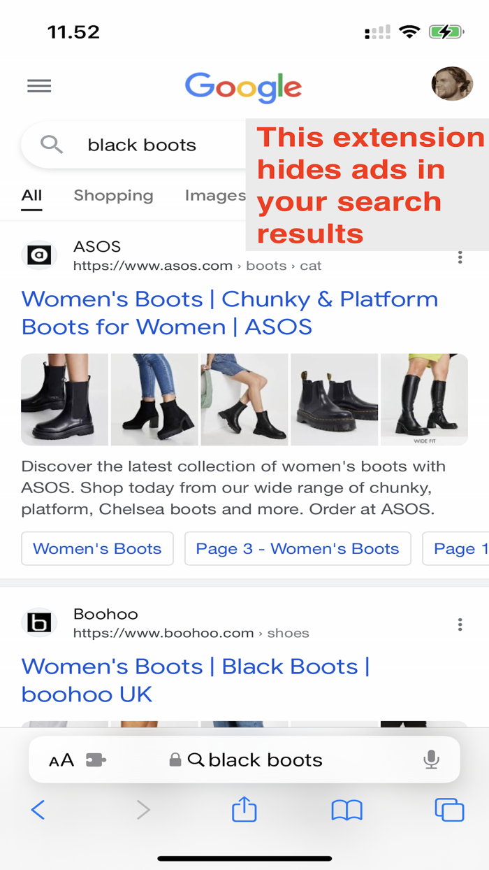 Remove Ads from Google Search
