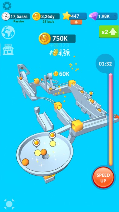 screenshot of Balls Rollerz Idle 3D 単純物理パズル 2