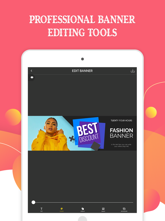 iGenius - Banner Maker iPad screenshot 5 - Photo & Video app