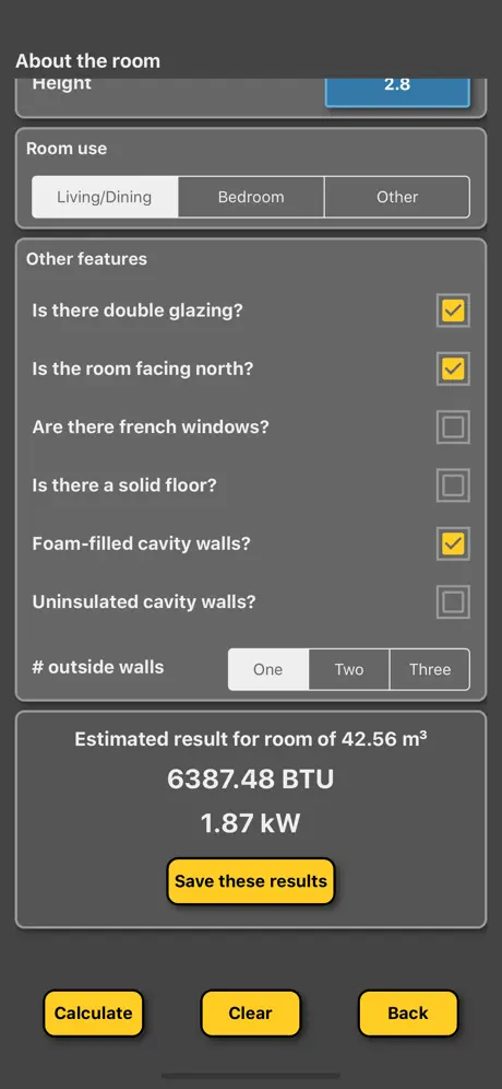 Radiator / BTU Calculator