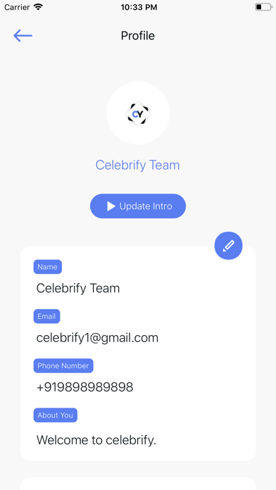 Celebrify App screenshot 4