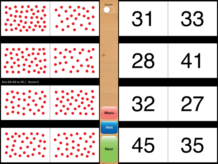 Dot-Test Right Brain Math