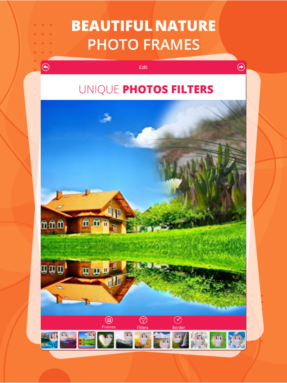 Beautiful Nature Photo Frames iPad screenshot