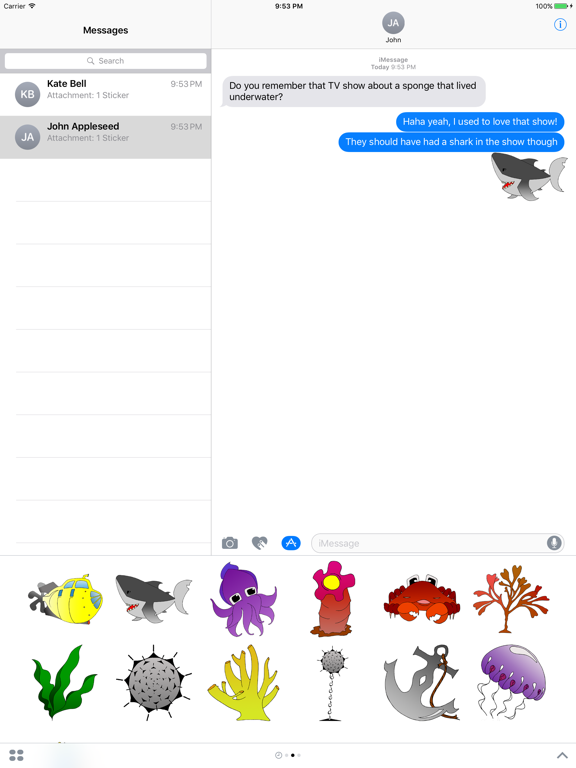 Screenshot #5 pour Ocean Stickers