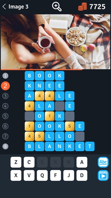 8 Code Words in a photo Screenshot