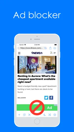 Pure Web Browser screenshot 2