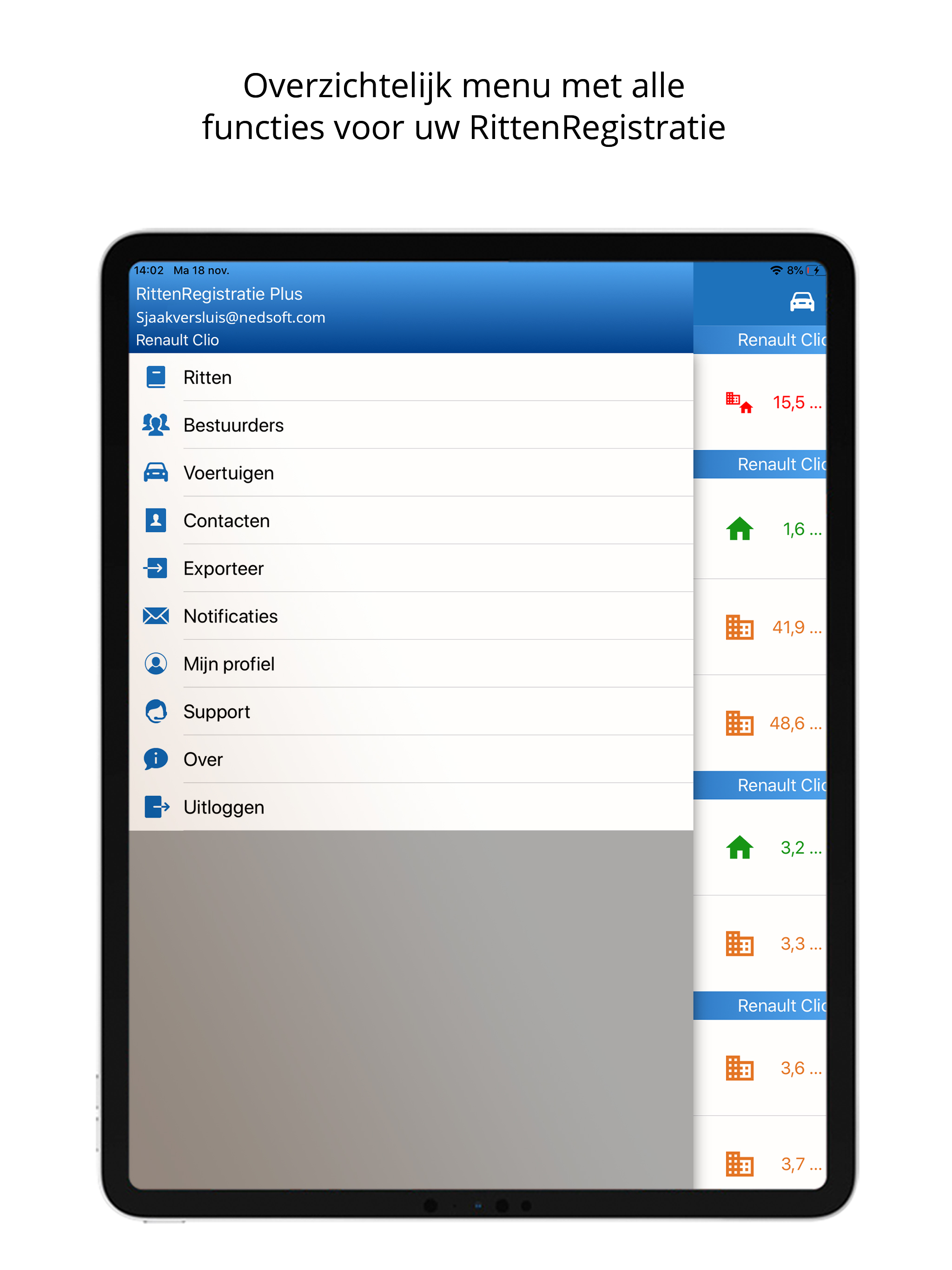 Nedsoft RittenRegistratie Plus screenshot 5