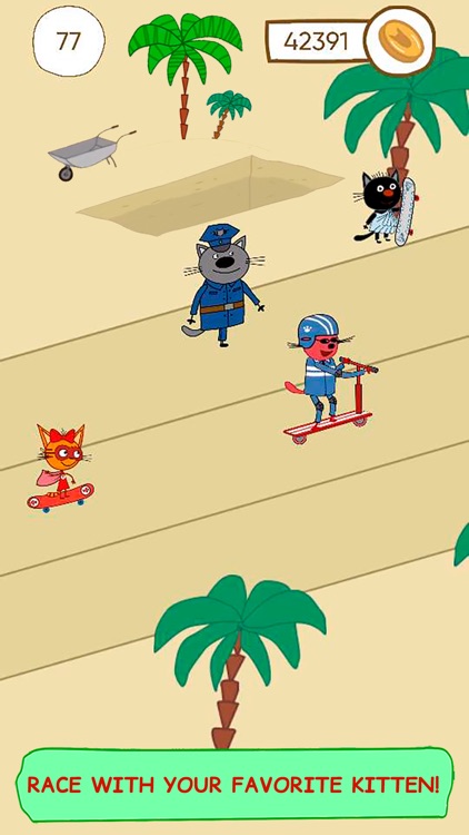 Kid-e-Cats: Races Skate Rush screenshot-4