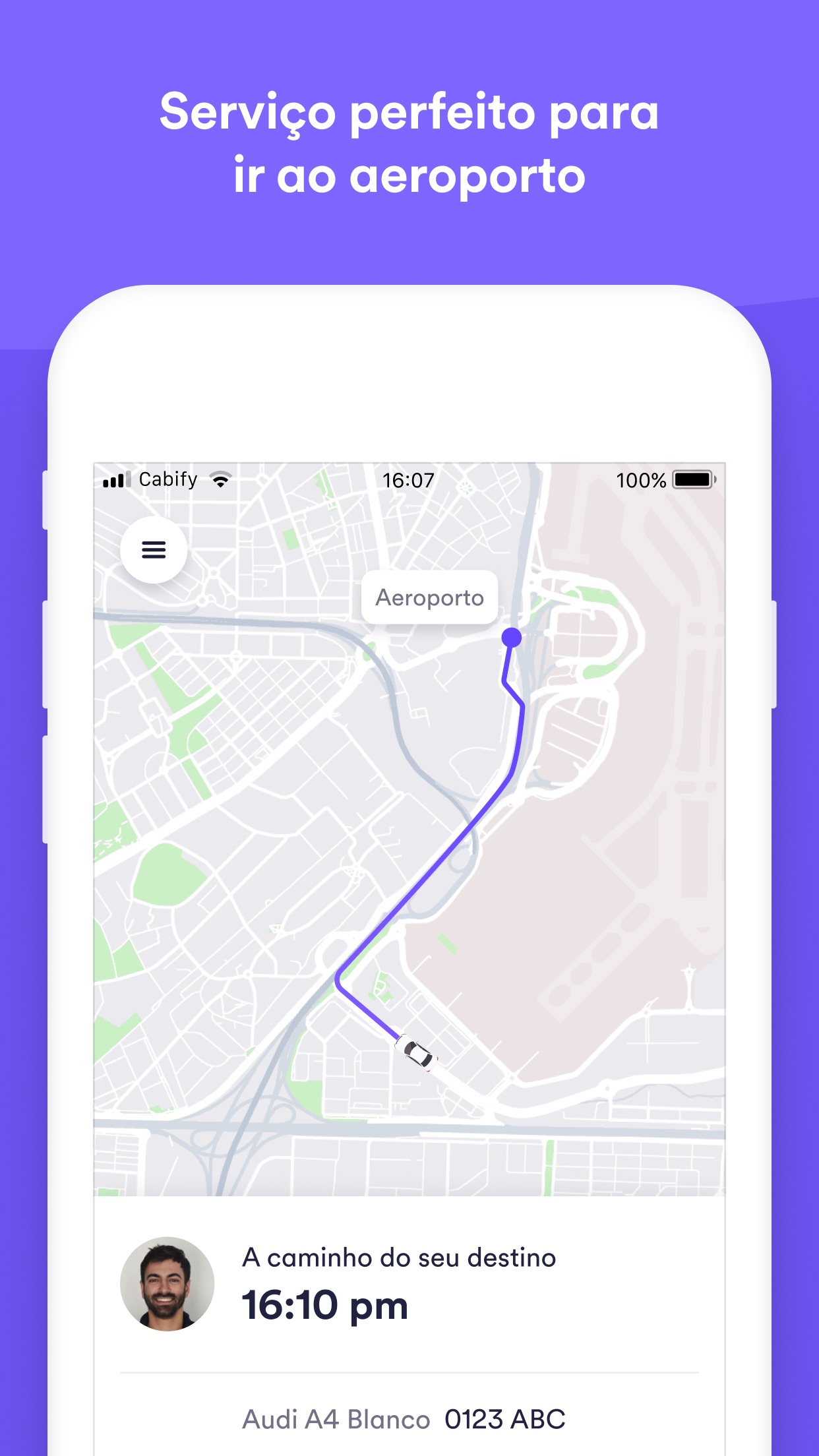 Screenshot do app Easy, um app da Cabify