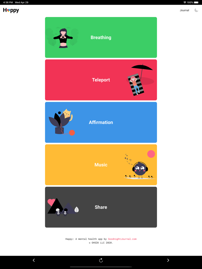 Happy - A Mental Health App