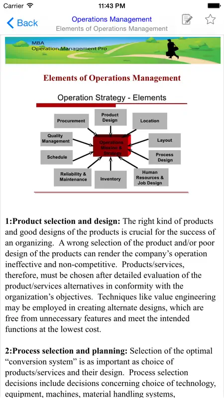 MBA Operation Management Pro screenshot 3 of 5