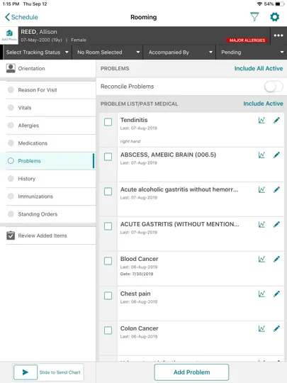 Veradigm EHR Rooming iPhone Screenshot 4