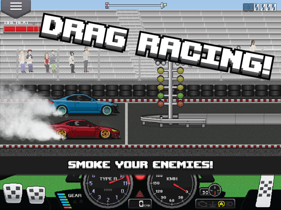 Pixel Car Racer на iPad