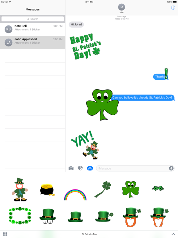 Screenshot #4 pour 5 Little Leprechauns Stickers