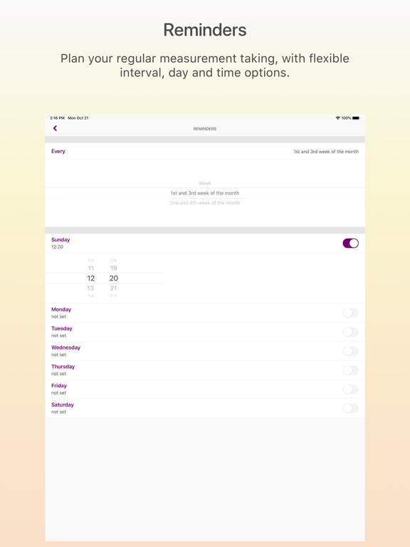 Remeasure Body iPad screenshot 9 - Health & Fitness app