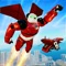 Its time to bring something new in robot world by Back Street Studio in the form of flying panda robot hero: police robot attack game