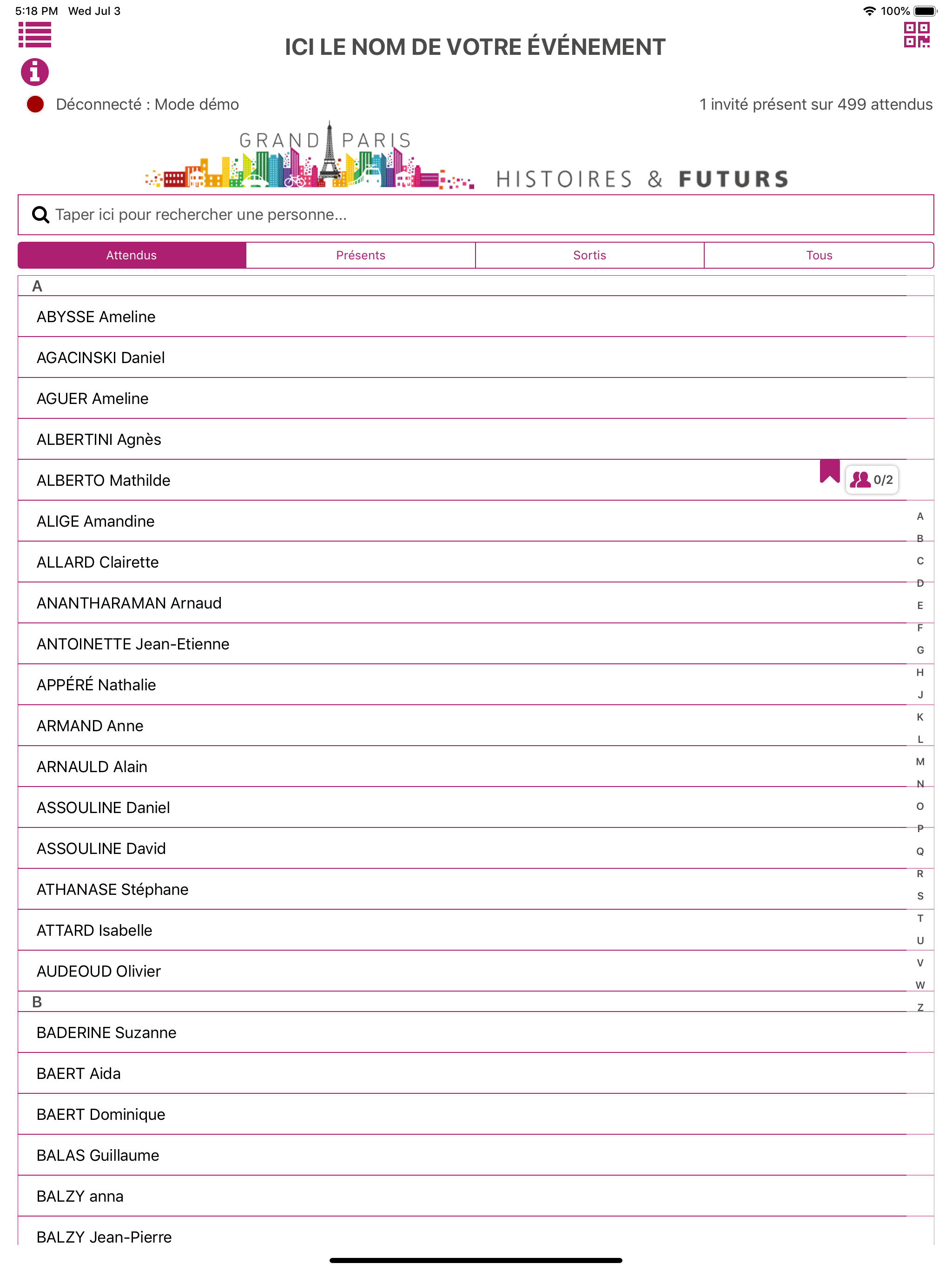 Bienvenue Event