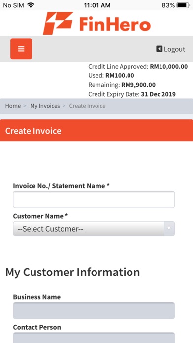 App screenshot