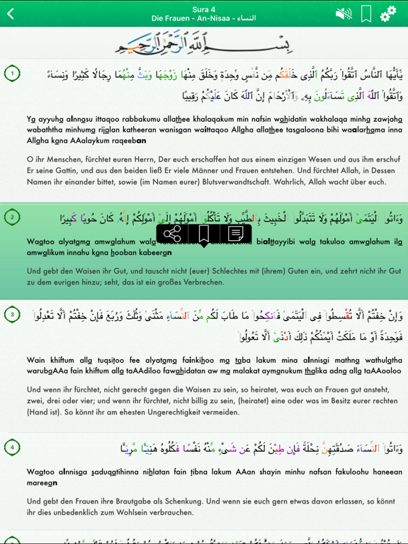 Koran Audio mp3 Pro : Deutsch iPad screenshot 5 - Book app