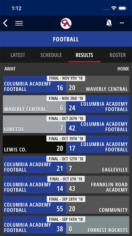 Columbia Academy Sports screenshot-3