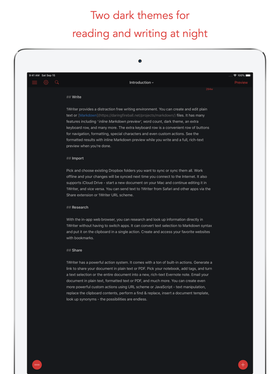 1Writer - Markdown Text Editorのおすすめ画像3