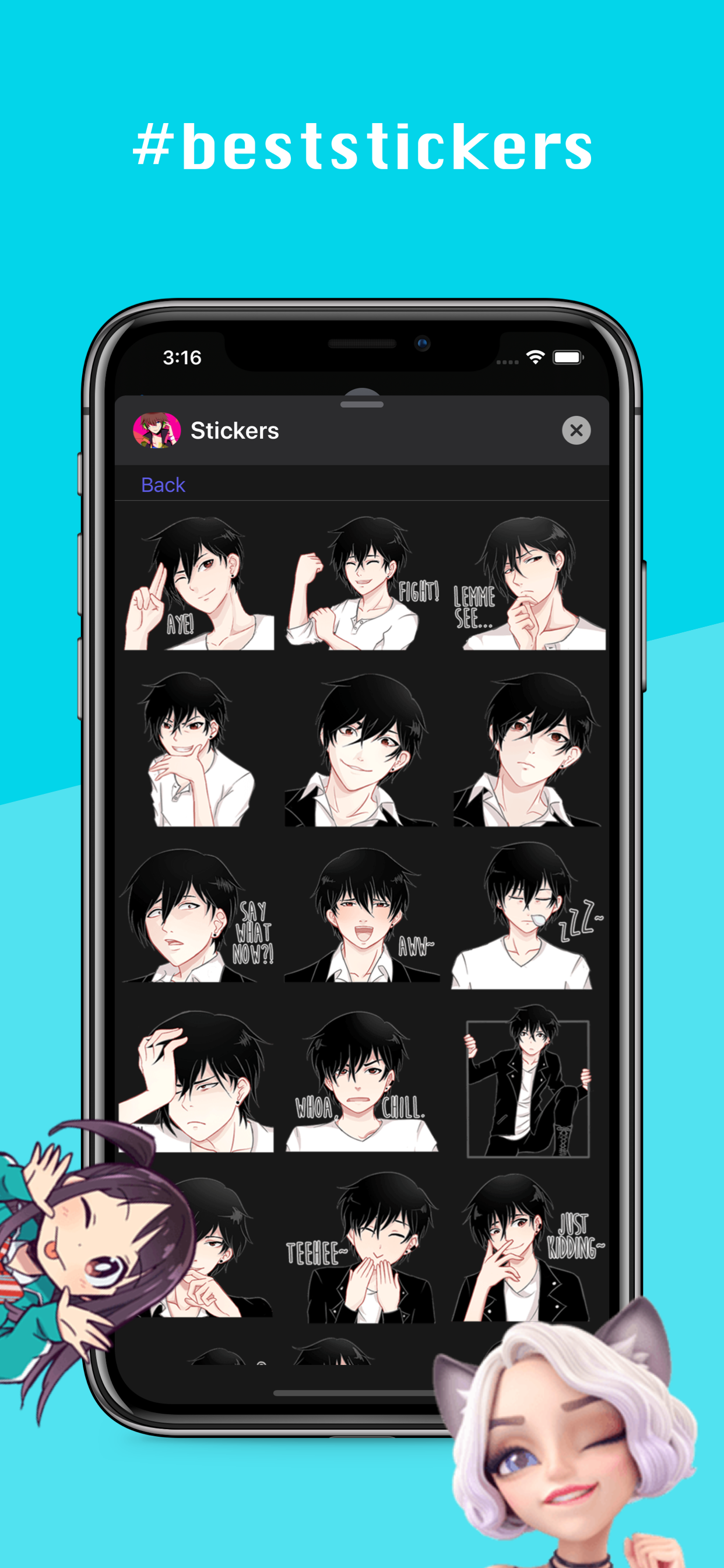 Stickers ‣