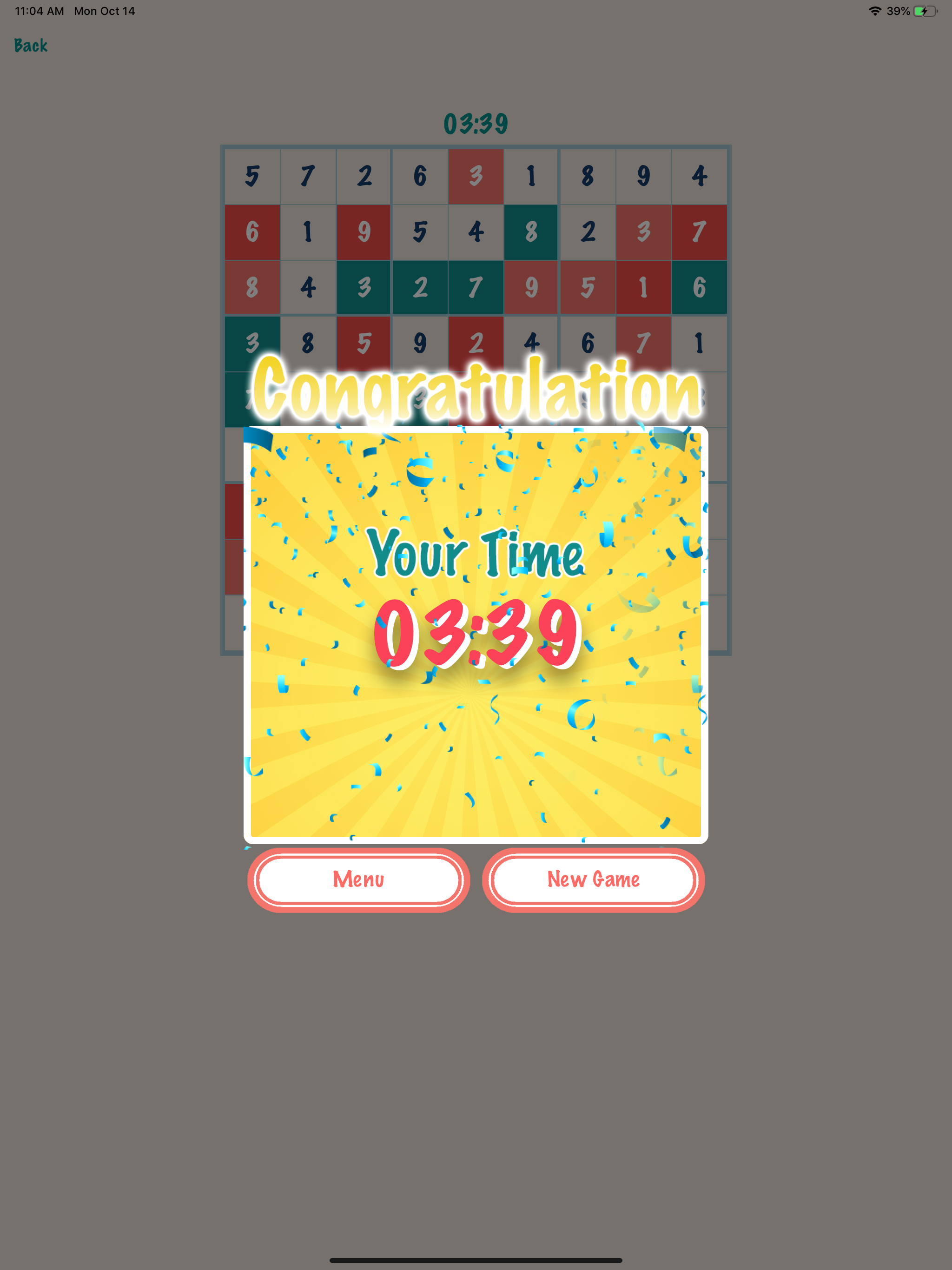 Sudoku : Challenge