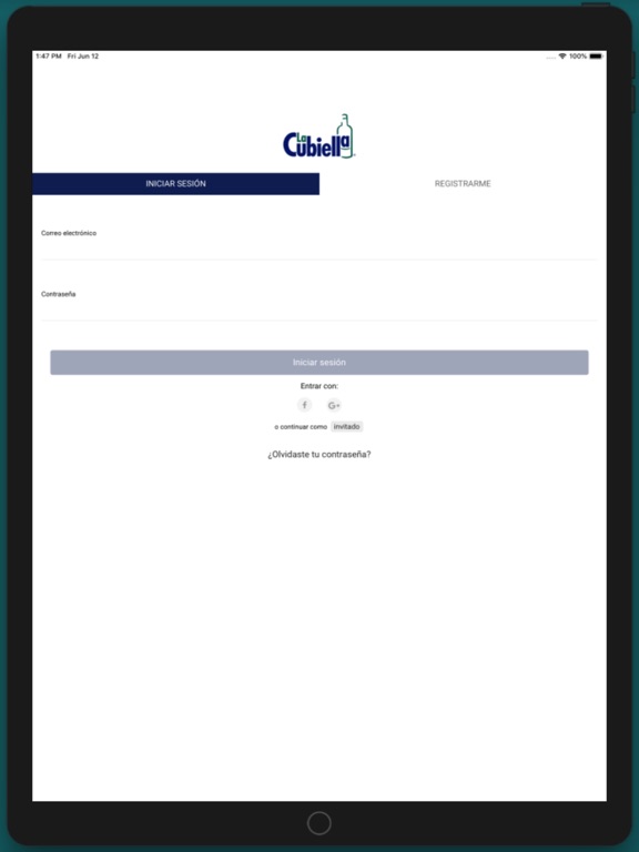 La Cubiella iPad screenshot 1 - Food & Drink app