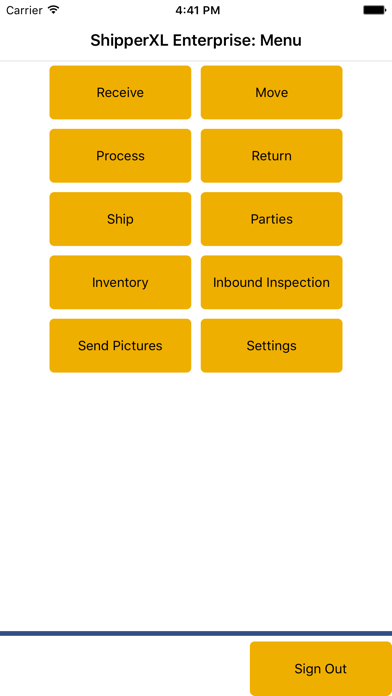 ShipperXL iPhone screenshot
