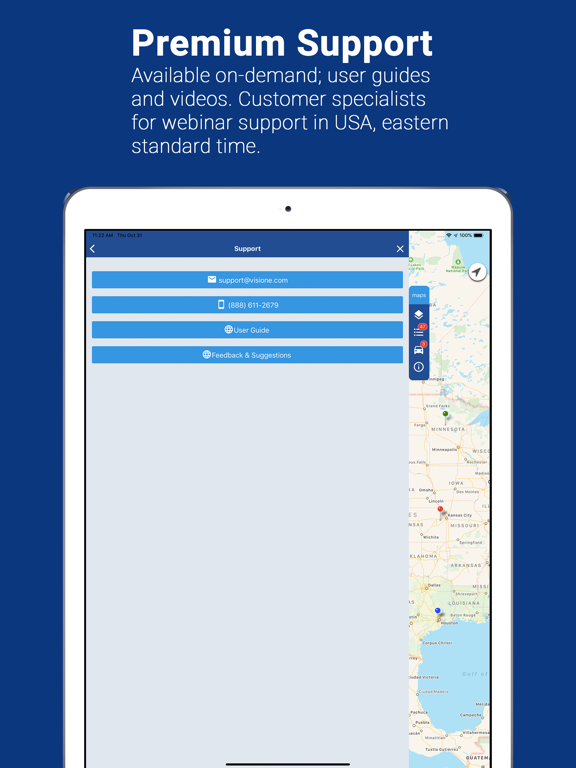 Maps by Vision-e iPad screenshot 5 - Productivity app