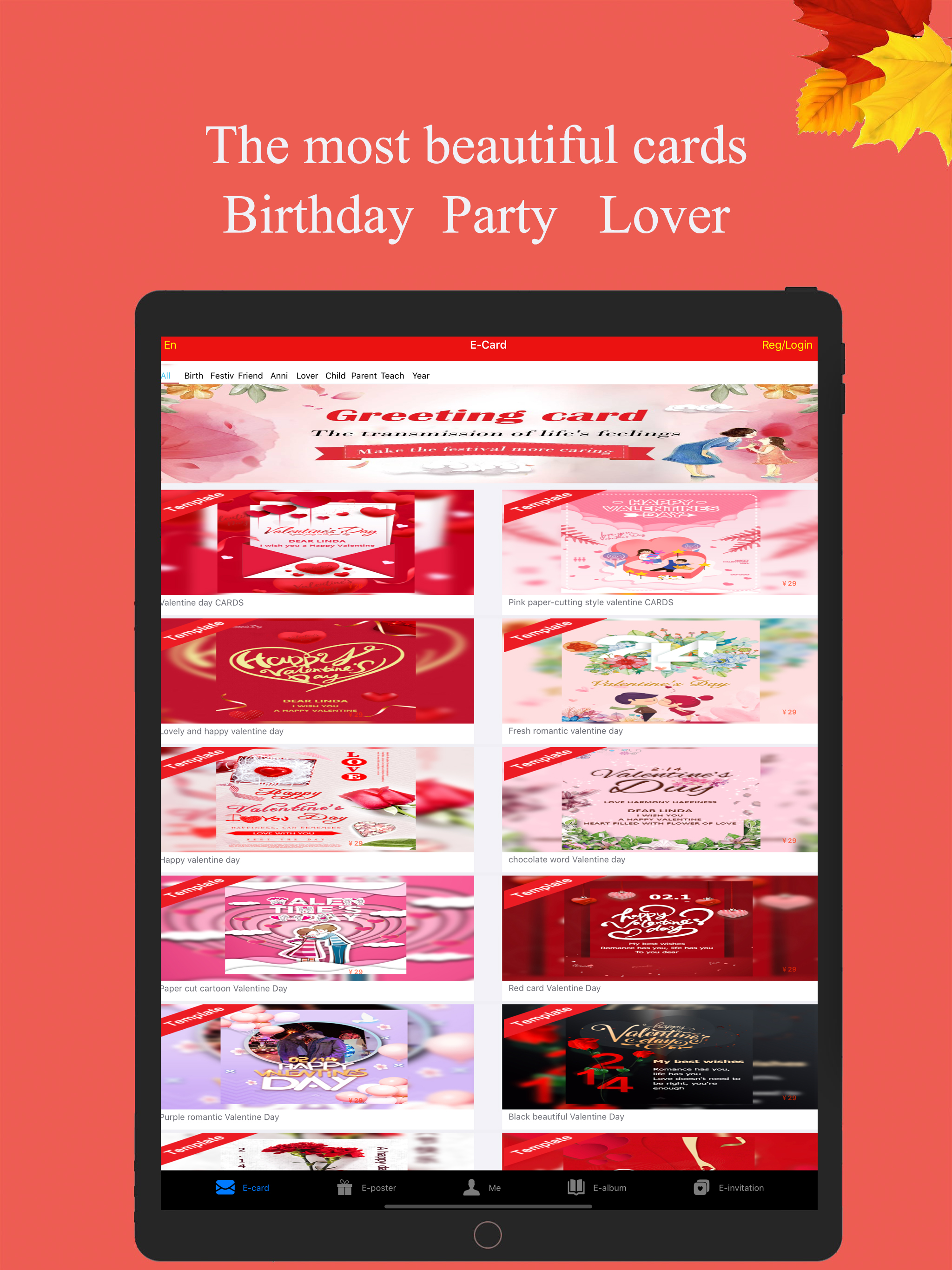 Greeting card-poster creator