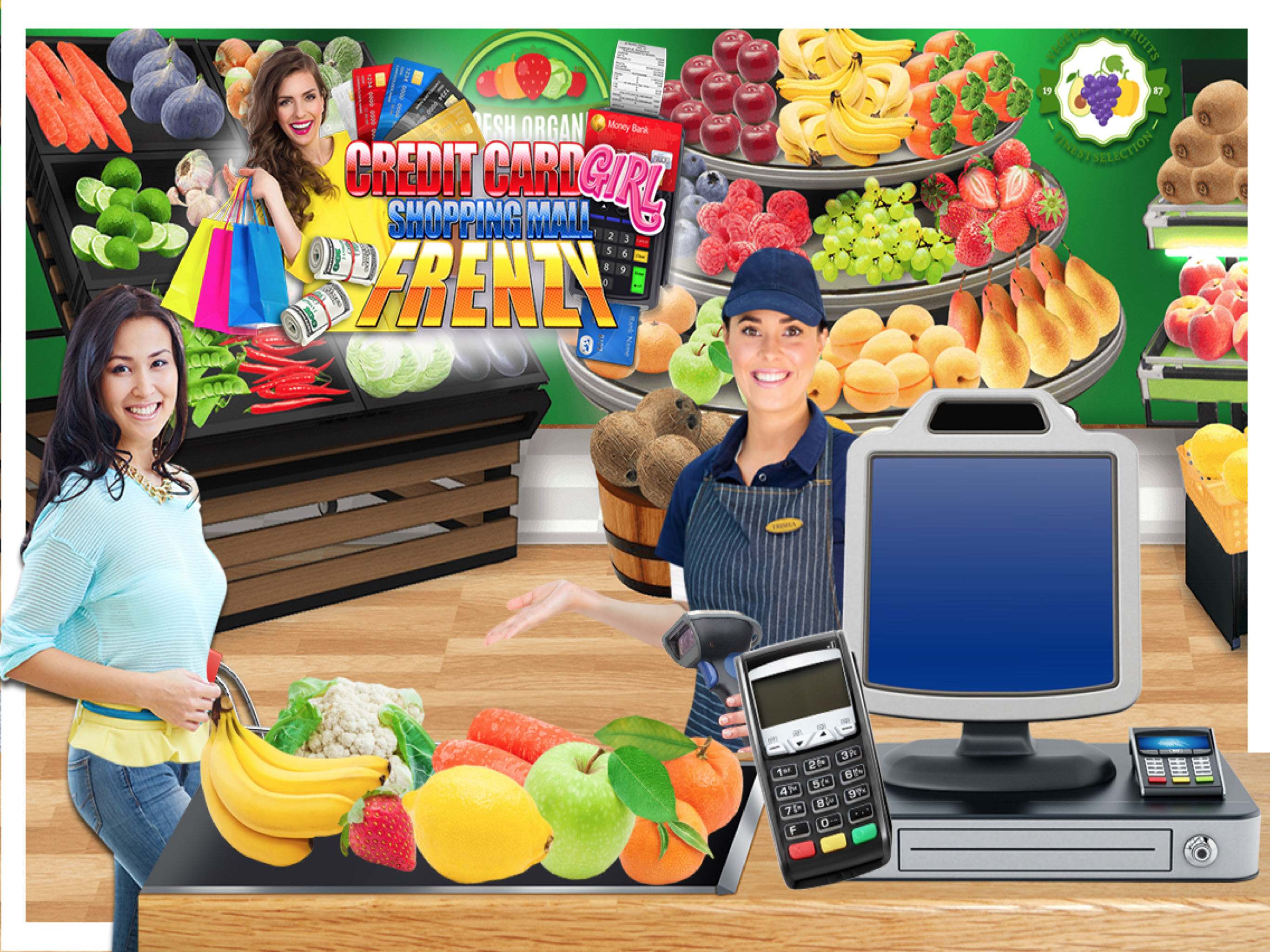 Shopping Mall Credit Card Girl