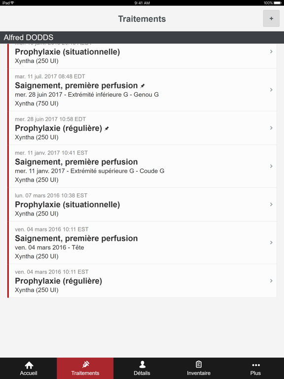 MonRCTC iPad screenshot 4 - Medical app