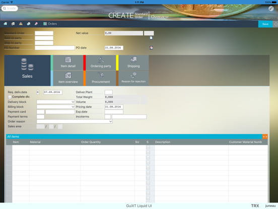Screenshot #5 pour Liquid UI Client for SAP