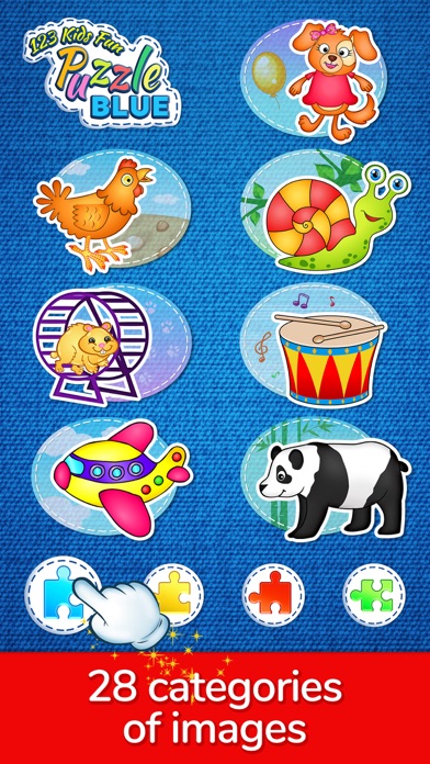 123 Kids Fun Puzzle Blue Games Screenshot